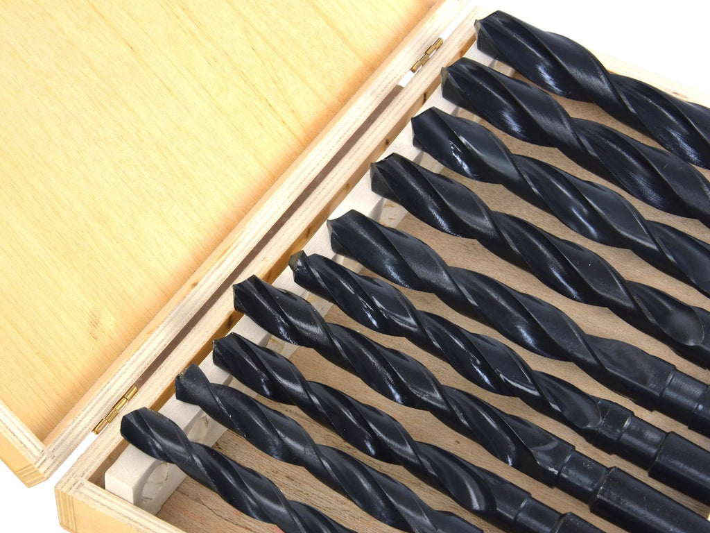 HSS Morse drills 9 pcs 14.5-23 mm