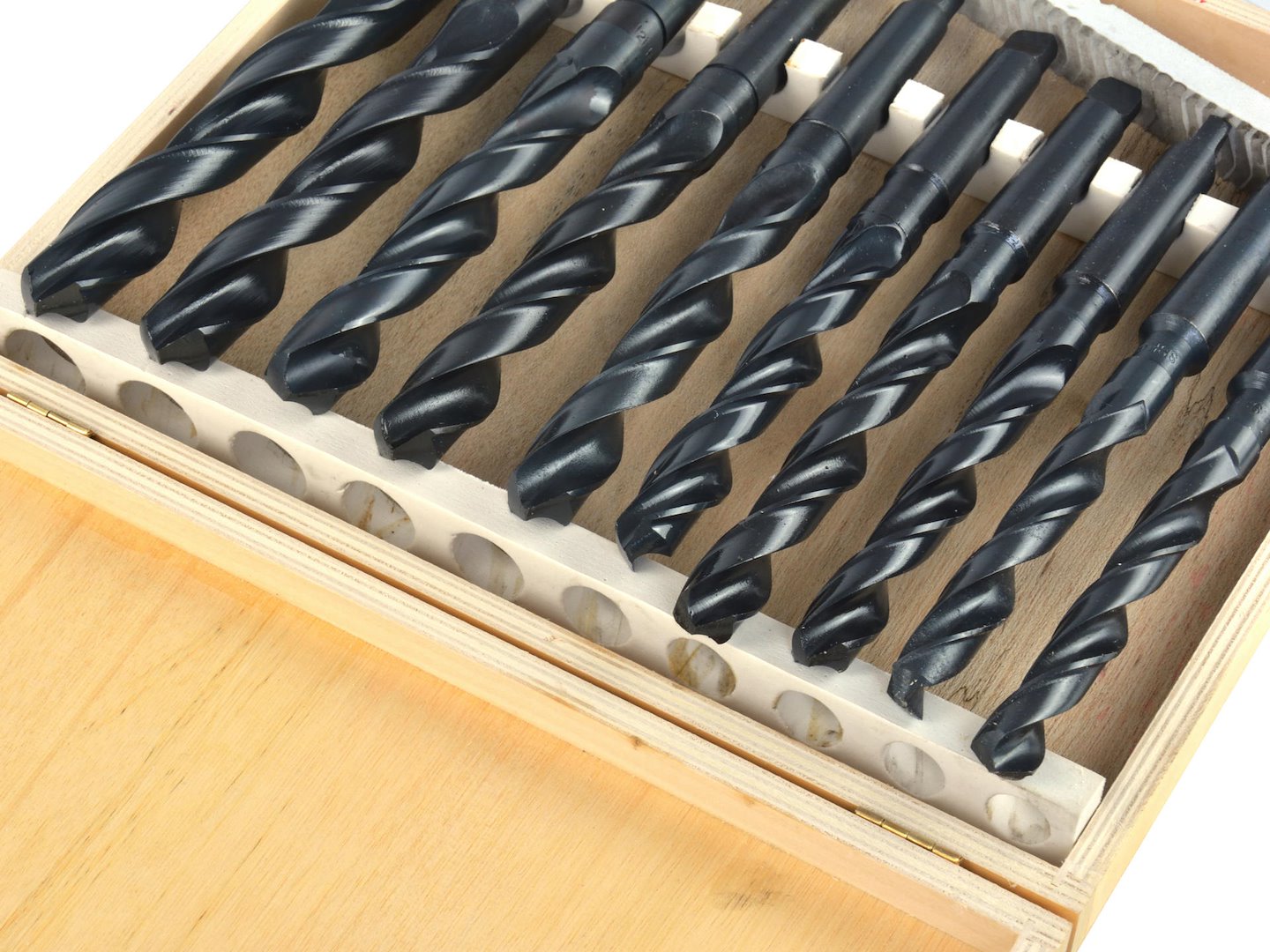 HSS Morse drills 9 pcs 14.5-23 mm
