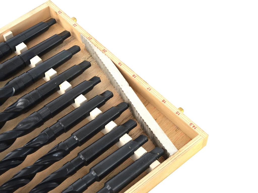 HSS Morse drills 9 pcs 14.5-23 mm