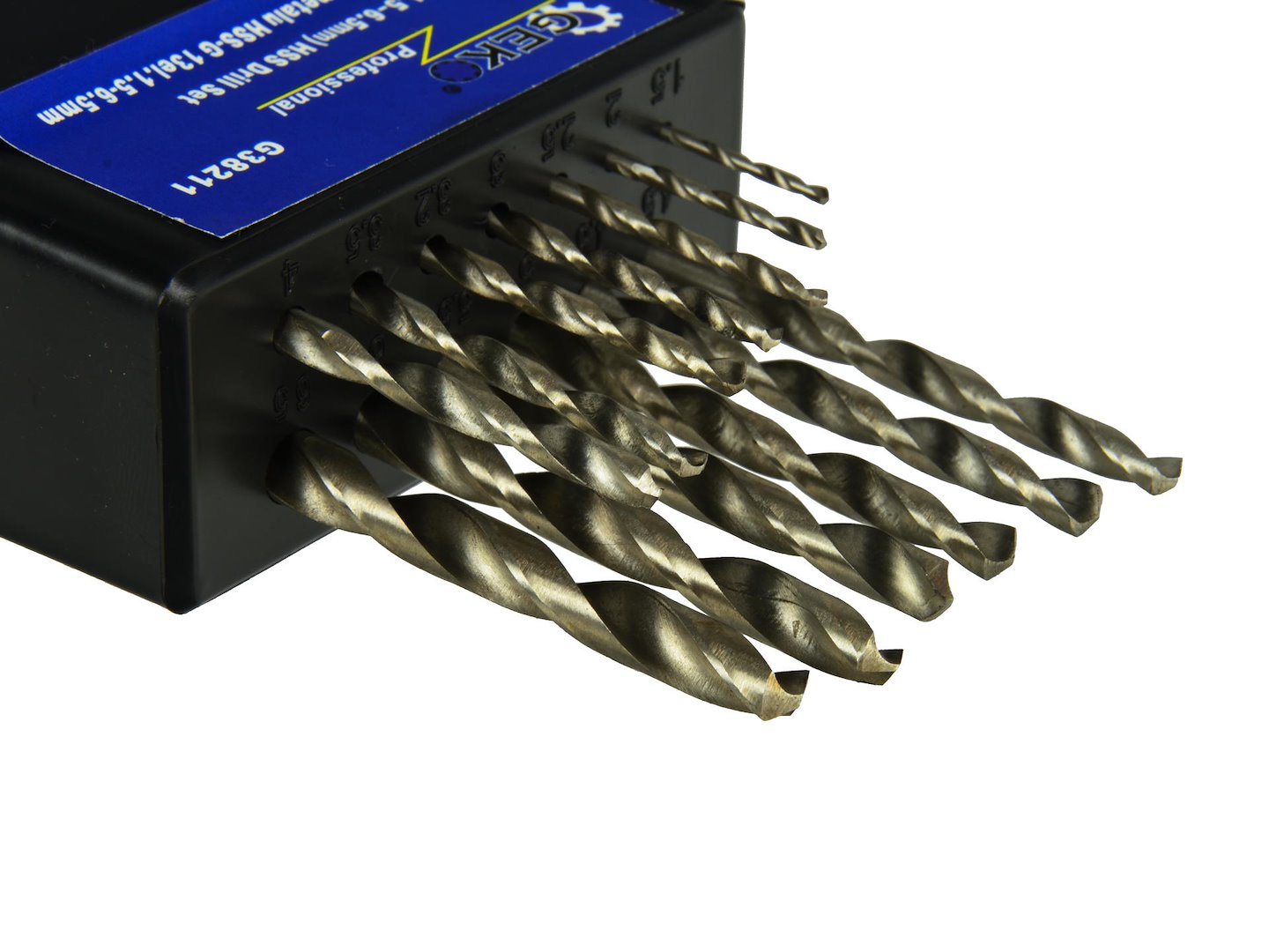 HSS Drill Set for Metal 1.5-6.5 mm, 13 pcs/set