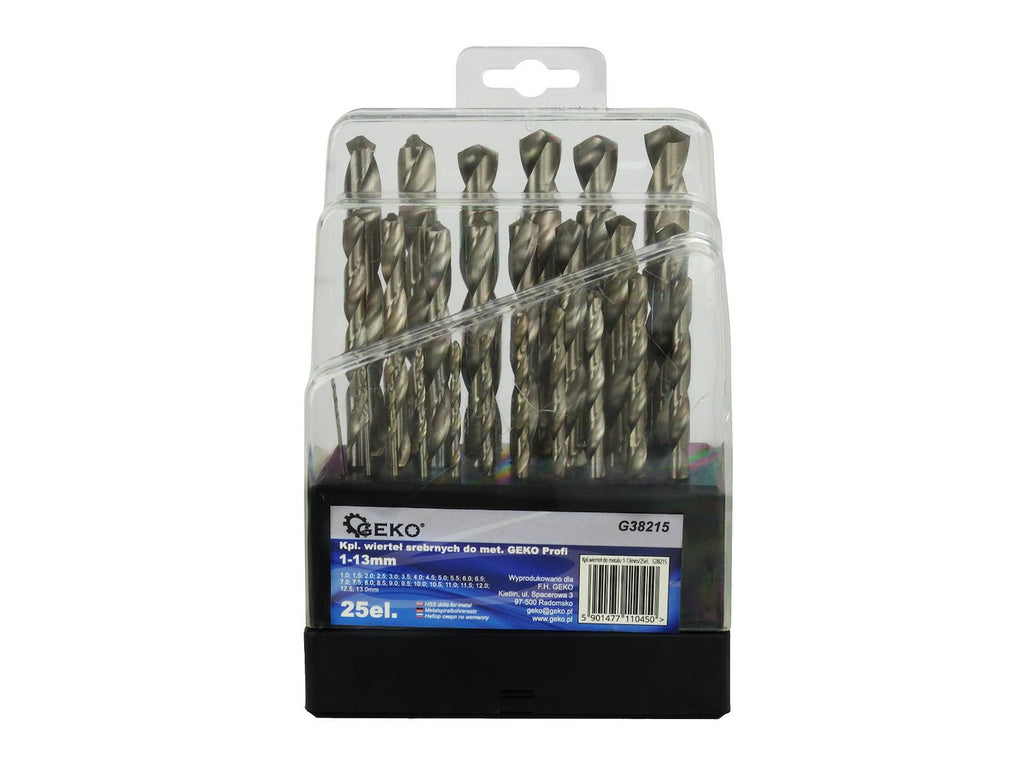 HSS Metal Drill Set 1-13 mm, 25 pcs
