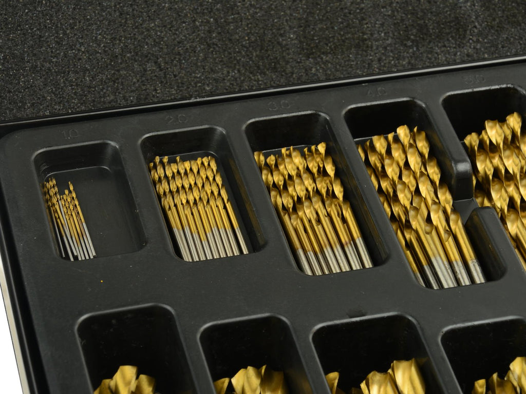 170 pcs HSS titanium-plated drill set