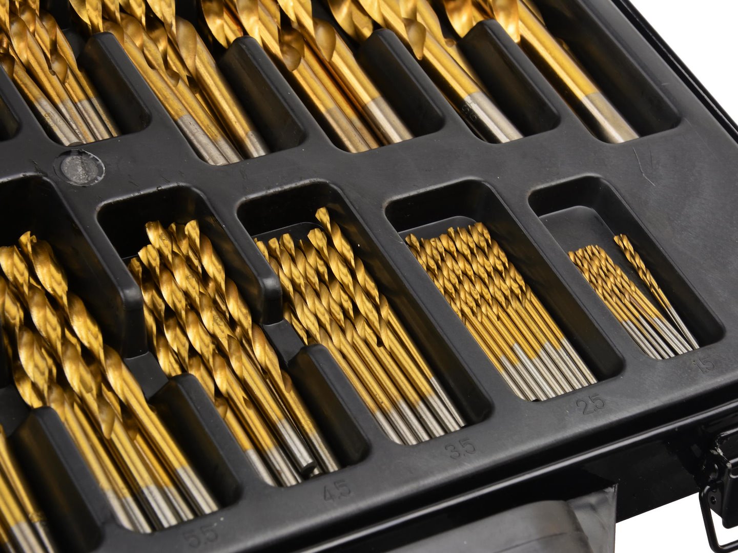 170 pcs HSS titanium-plated drill set