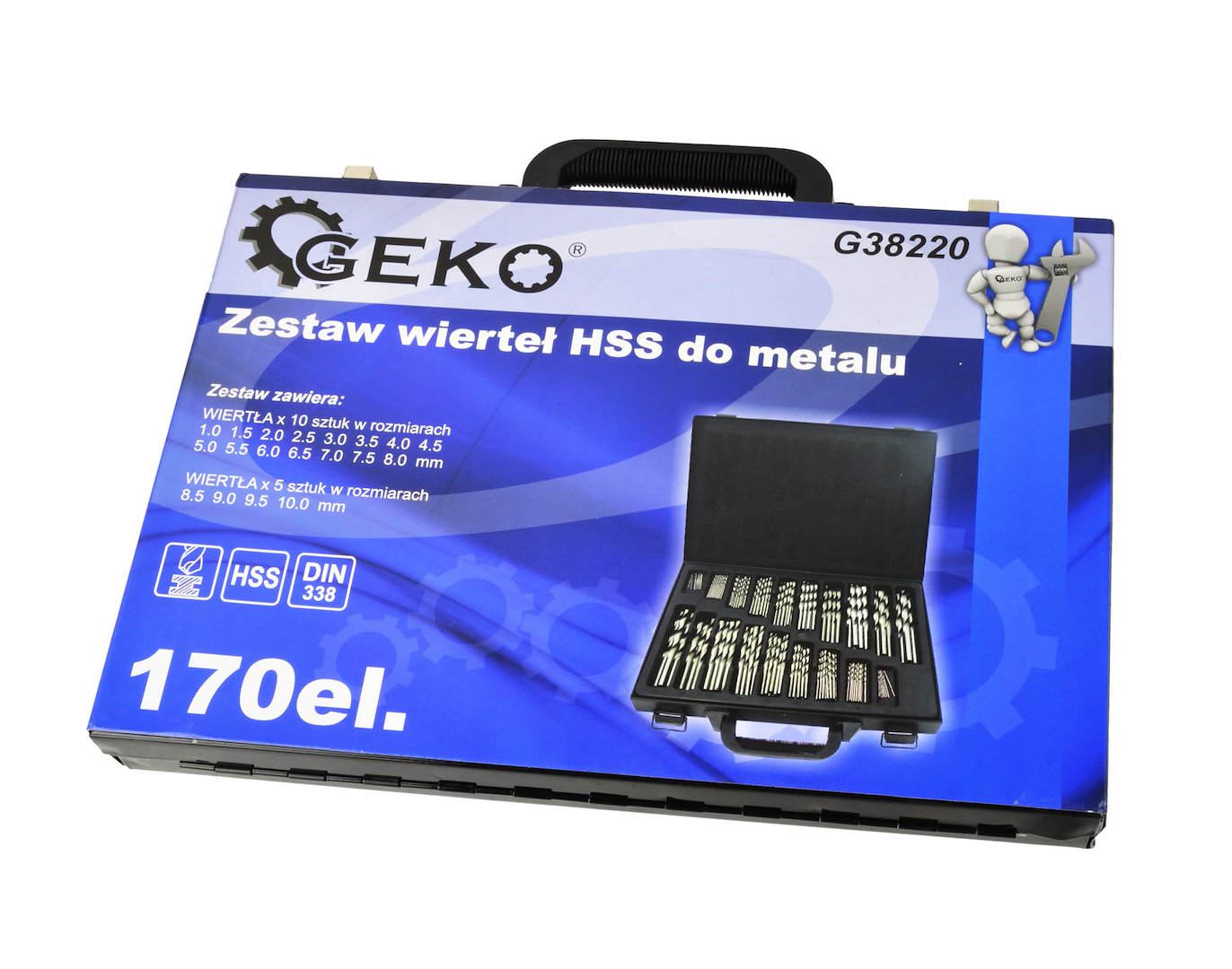 170 pcs HSS drill set