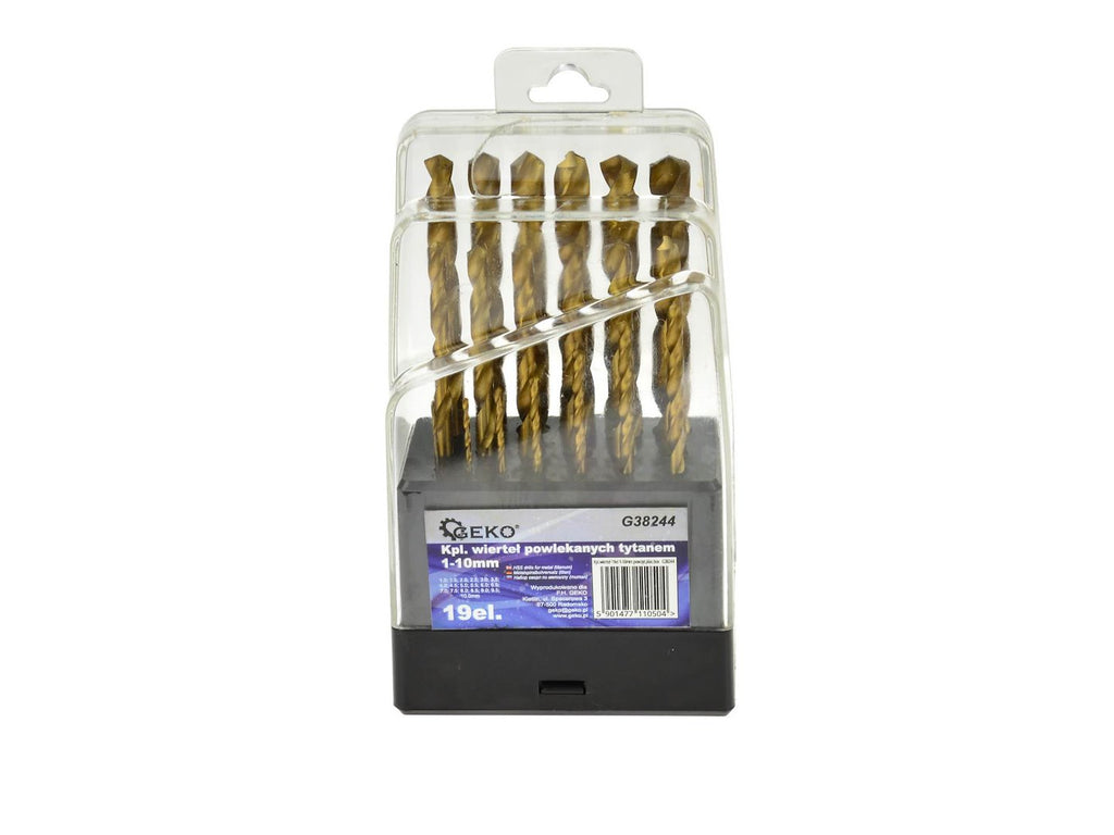 HSS twist drills for metal DIN 338 - 19 PC 1-10 mm