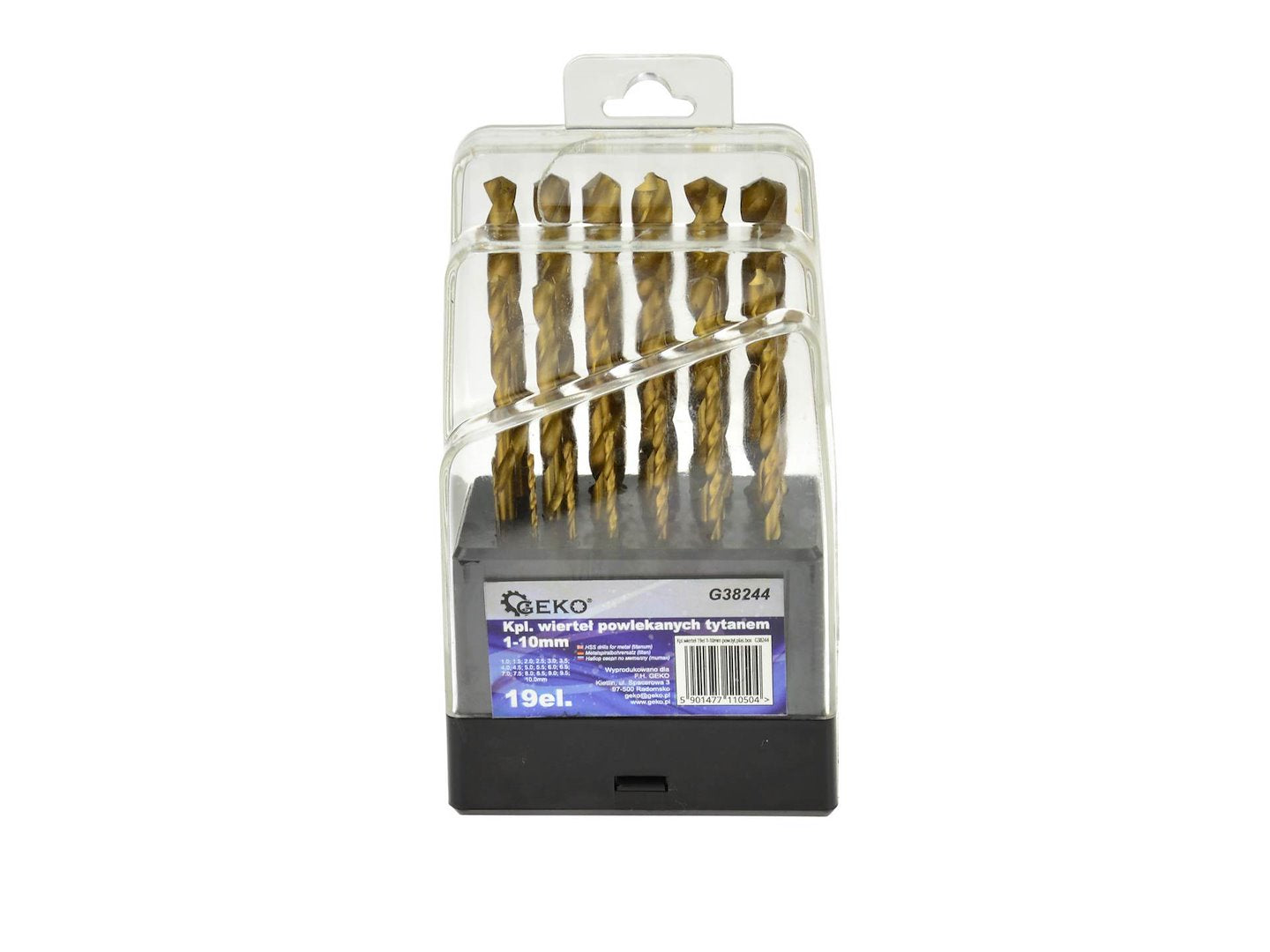 HSS twist drills for metal DIN 338 - 19 PC 1-10 mm
