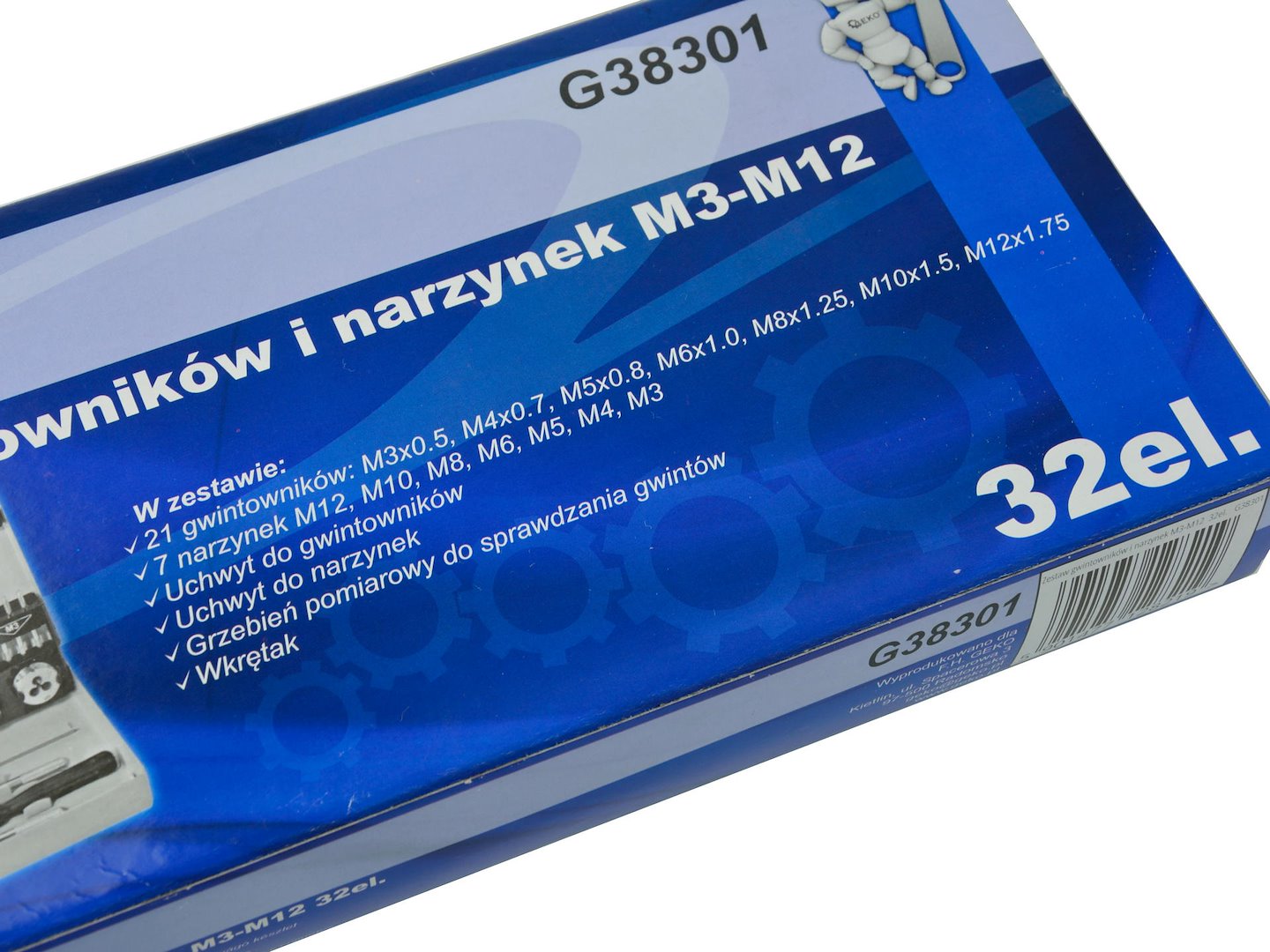 Taps and Dies Set M3-M12, 32 pcs