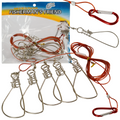 Safety Pins with Wire for Securing Fish to Pontoon Boat
