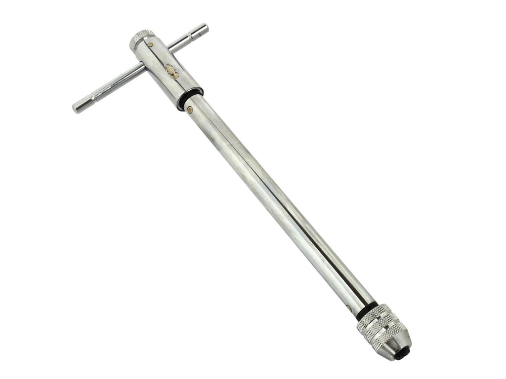 T-Type Ratcheting Tap Wrench, M3–M10, 255 mm
