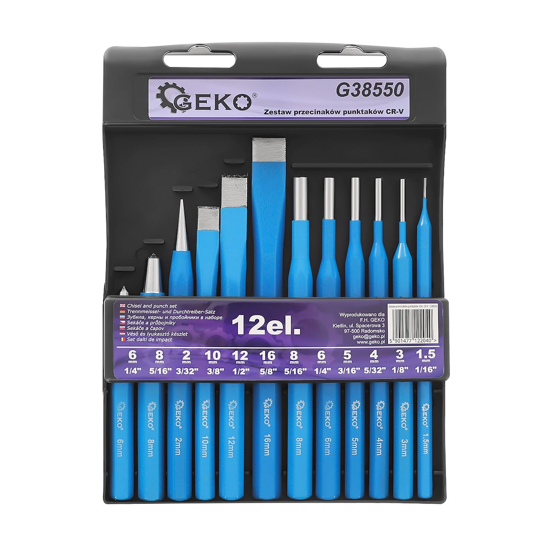 12 pcs punch and chisel set CR-V
