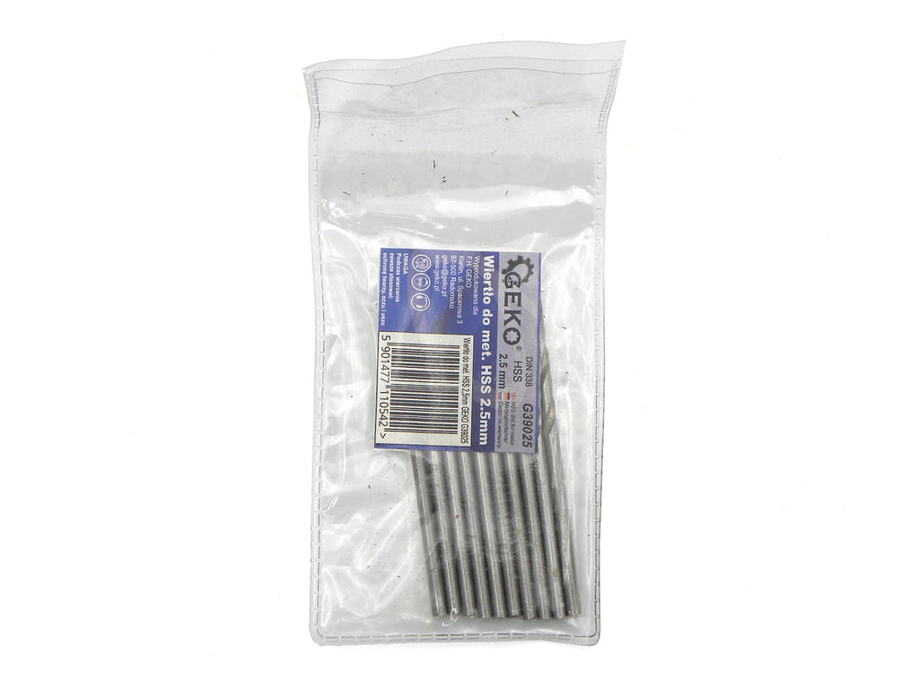 HSS drill for metal, 2.5 mm