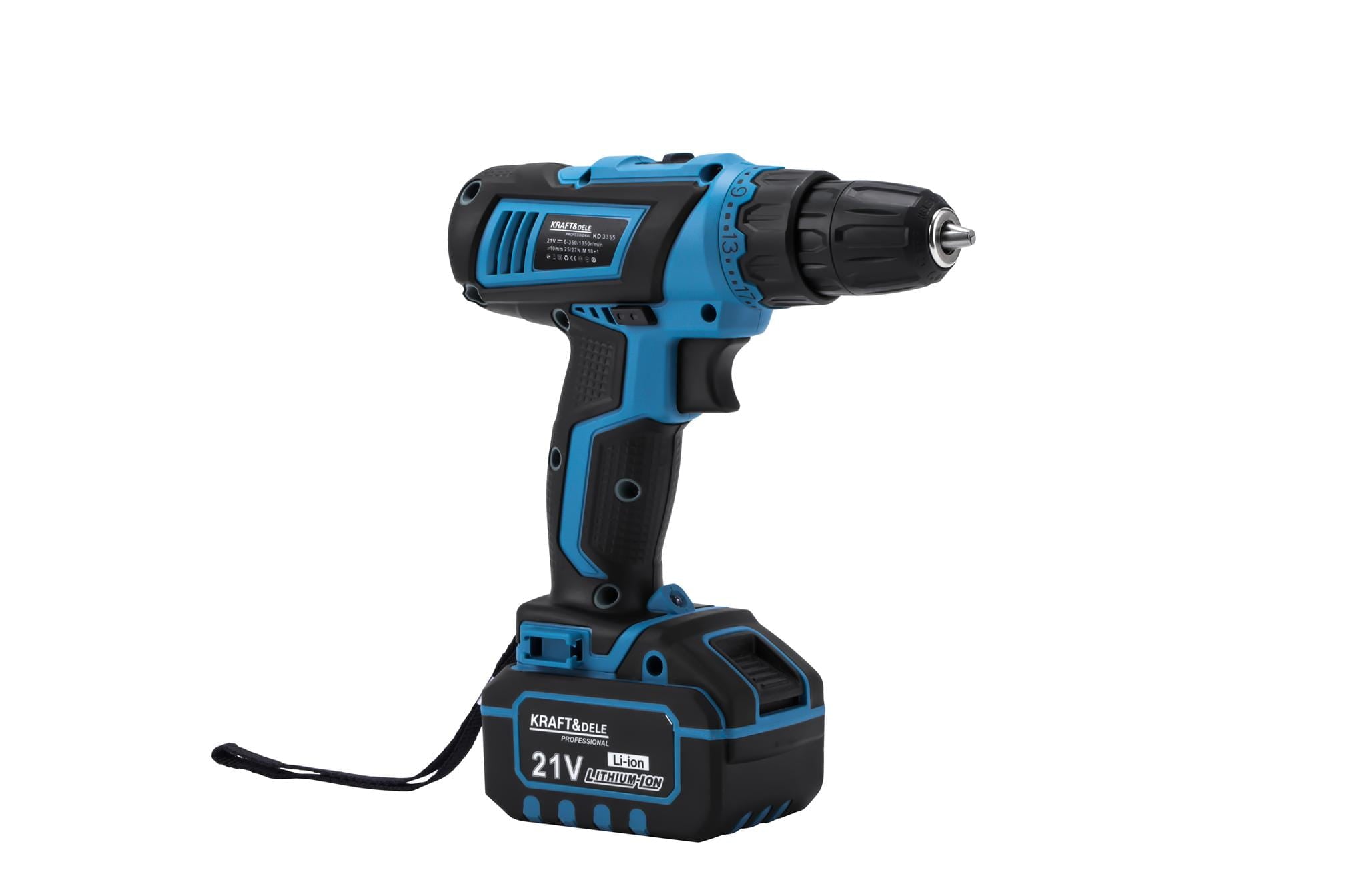 21V 2Ah Drill and Screwdriver Set + Accessories KD3355