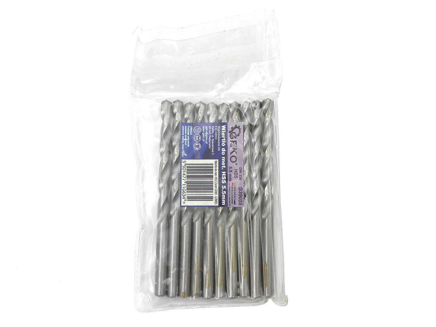 HSS drill for metal 5.5 mm