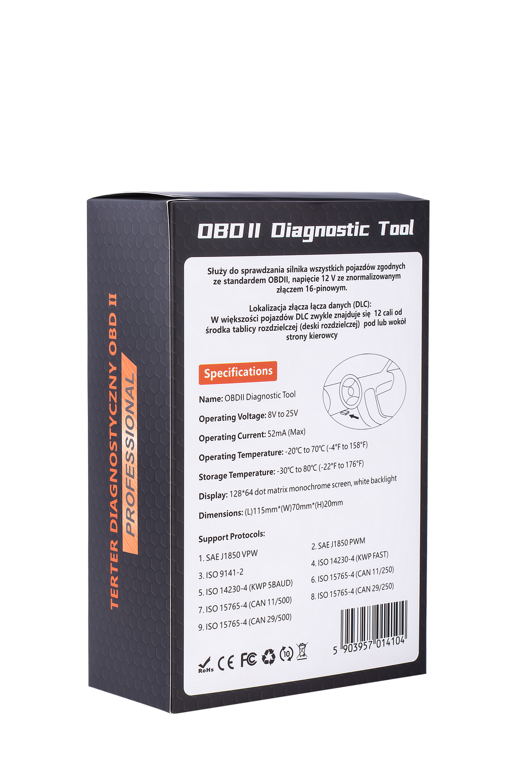 OBD II DIAGNOSTIC SCANNER KD5670