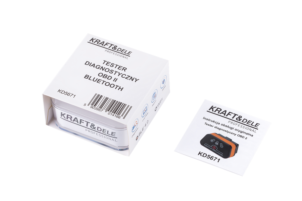 OBD II DIAGNOSTIKA SKANNER BLUETOOTHIGA KD5671