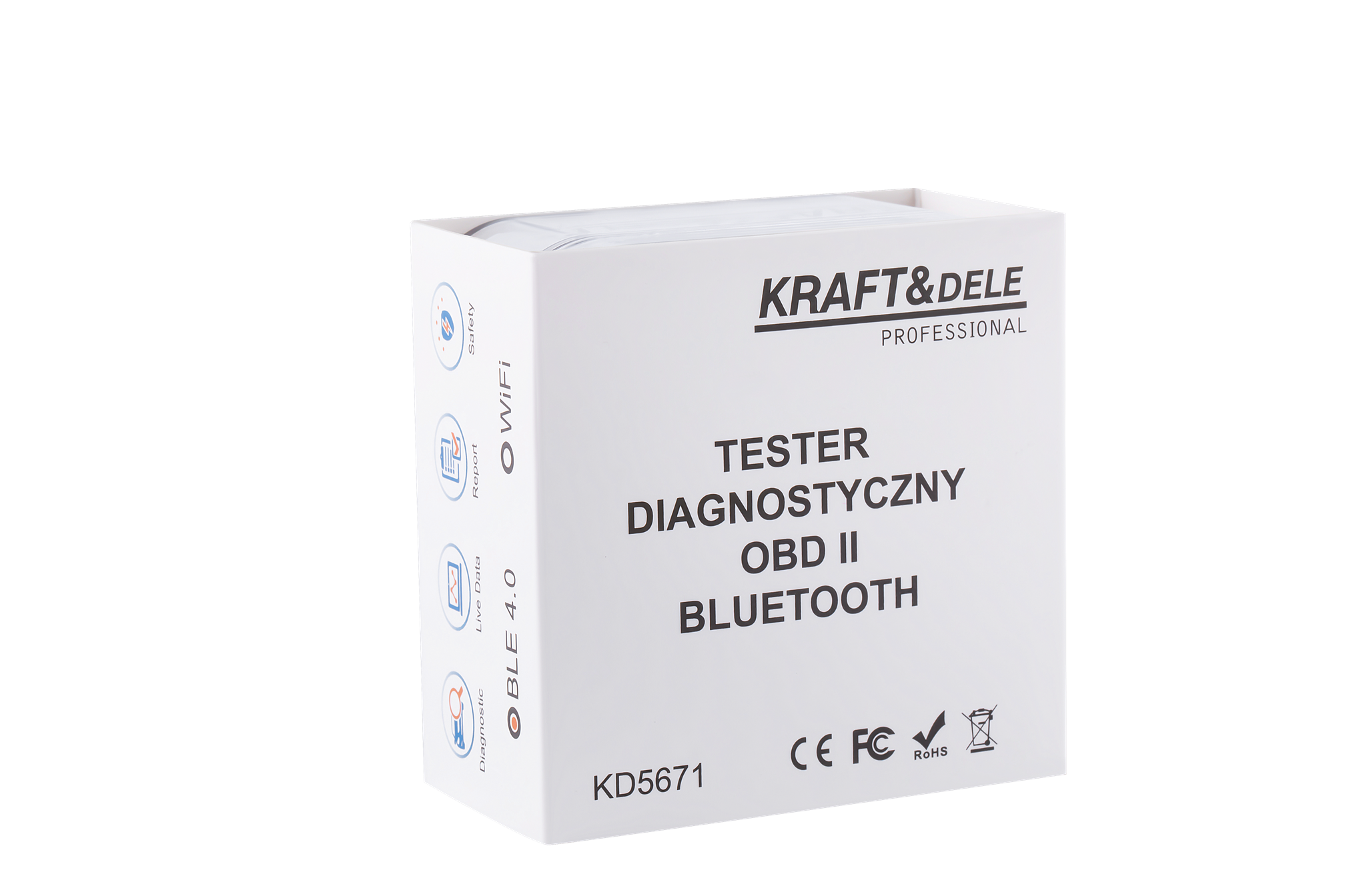 OBD II DIAGNOSTIKA SKANNER BLUETOOTHIGA KD5671