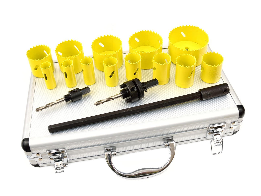 Bimetal 17pcs diamond hole saw set — our sleeve design