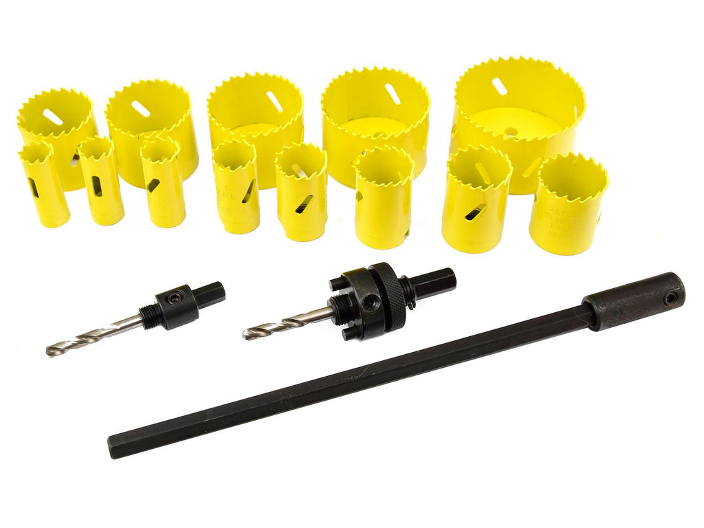 Bimetal 17pcs diamond hole saw set — our sleeve design