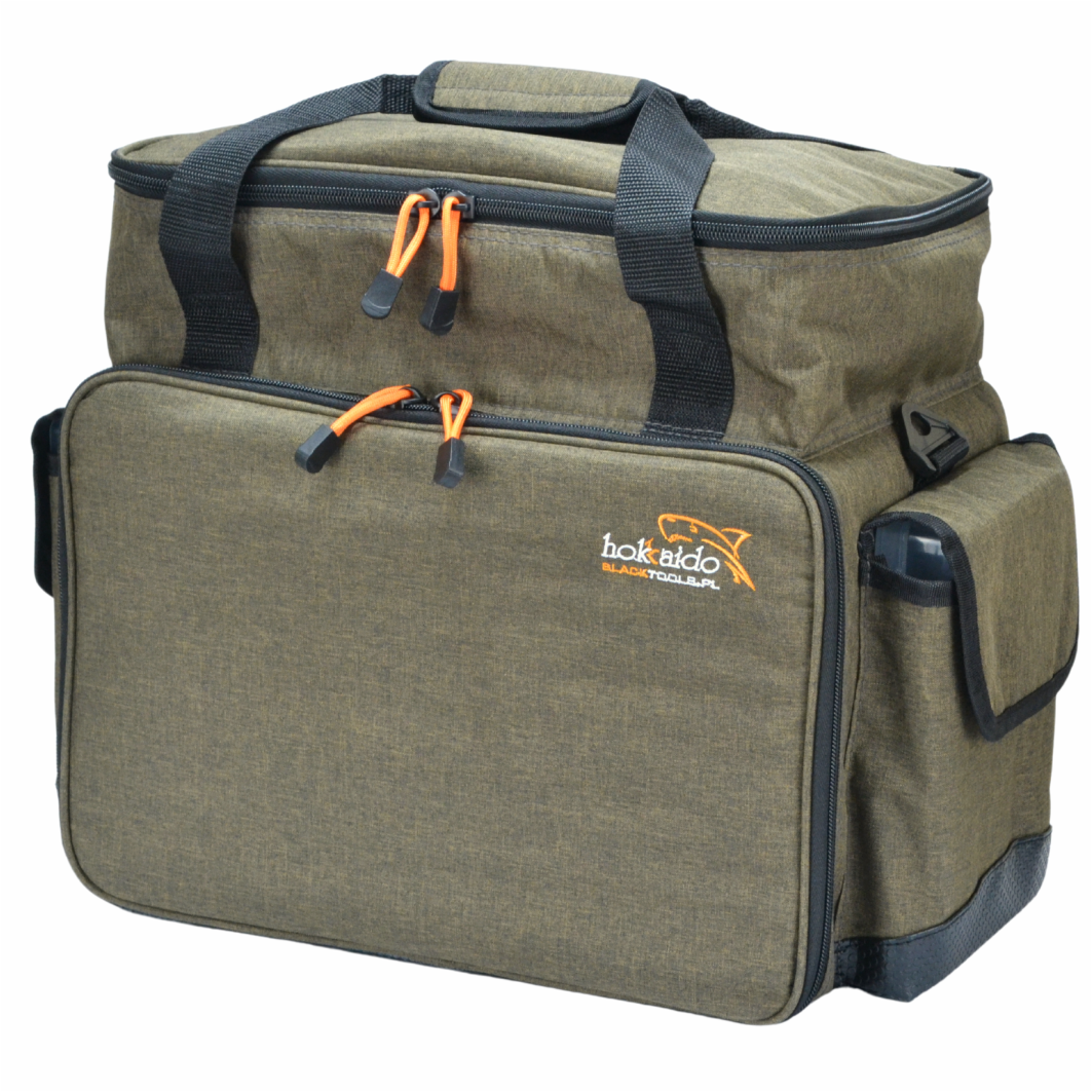 Suur Hokkado kalastuskott õlarihmaga, 6 karpi, jäik põhi, 35x47x23 cm