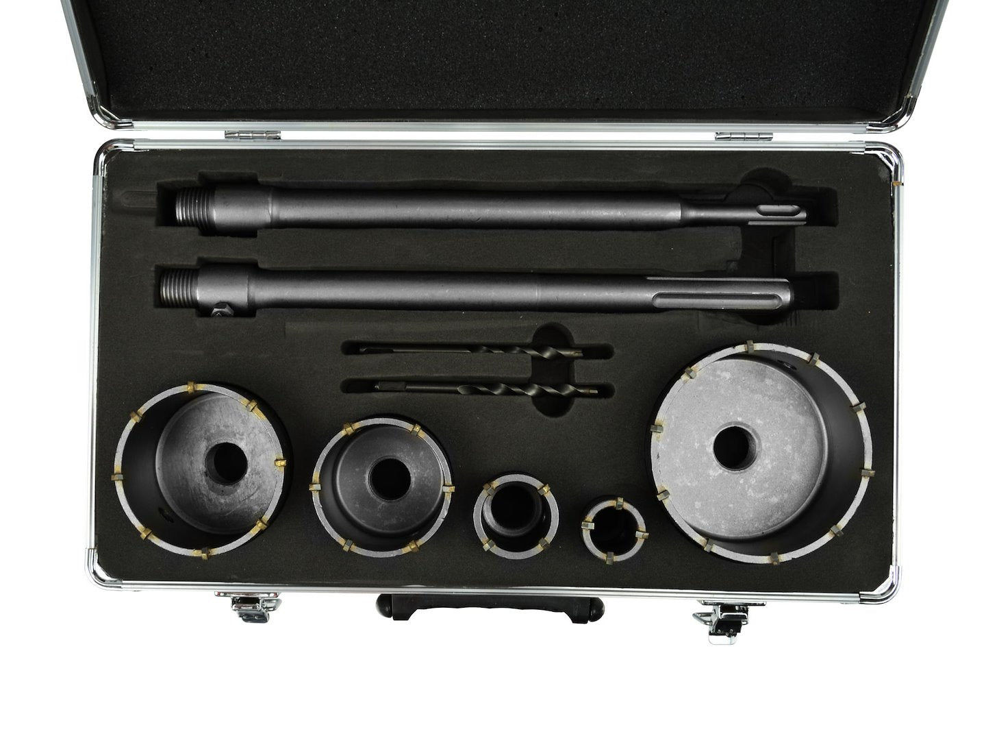 Hollow Drill set 9pcs (30,40.65.80.100+2xAdaptor 350mm)