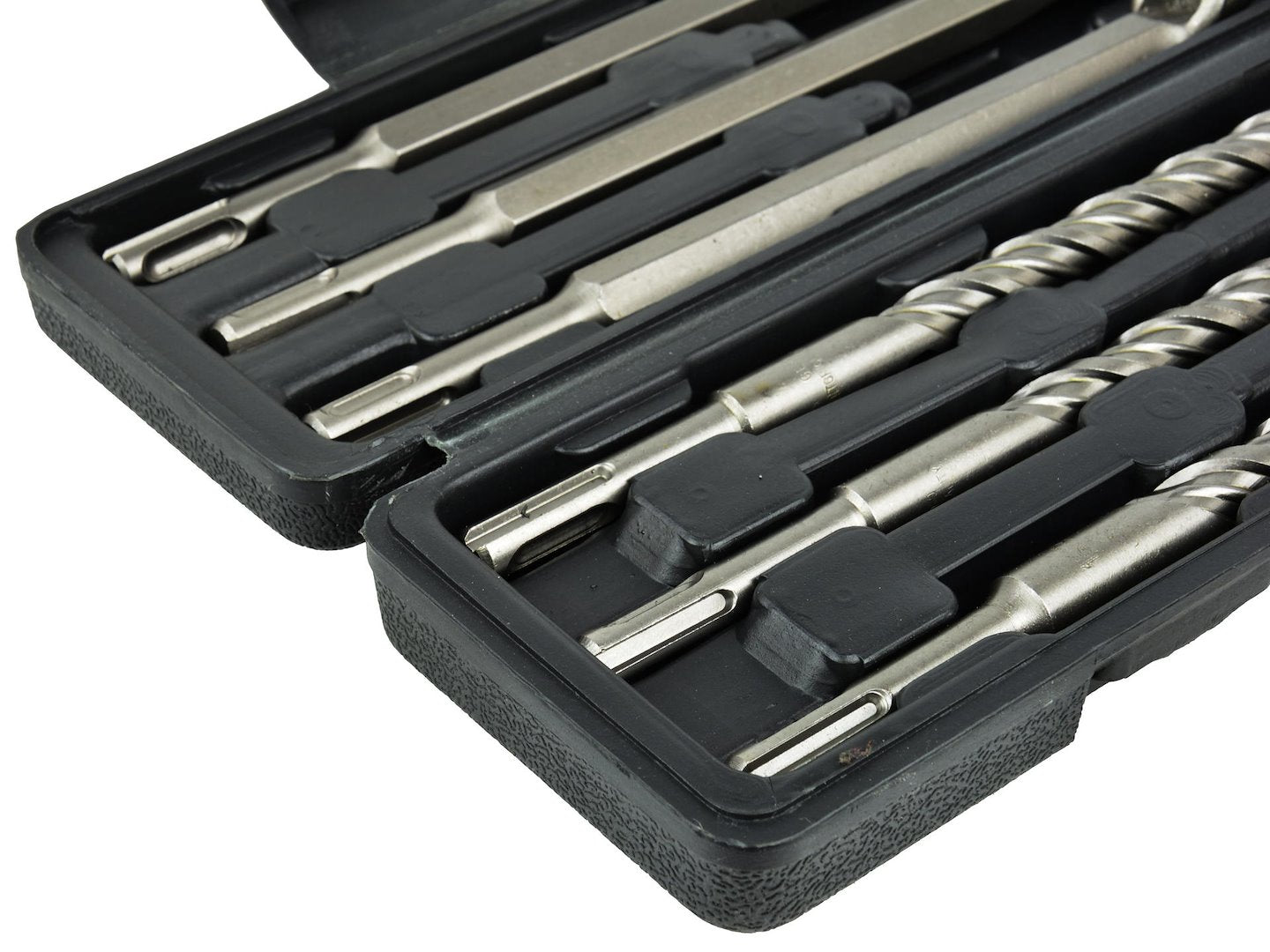 12 pcs Hammer Drill + Chisel Set (9 pcs SDS Drills + 3 Chisels in Plastic Case)