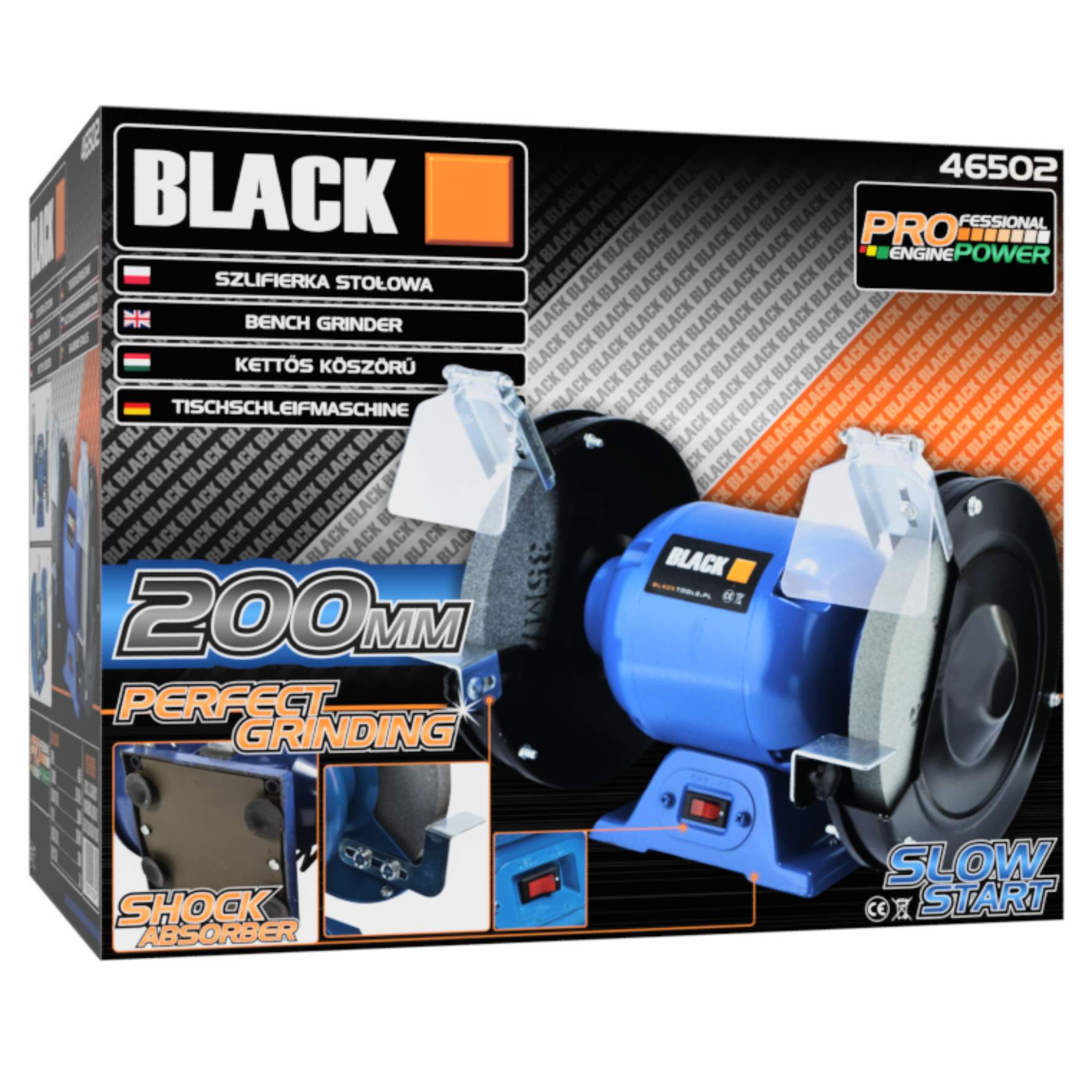 Pingilihvmasin 1700W koos 2x 200mm kettaga, Black
