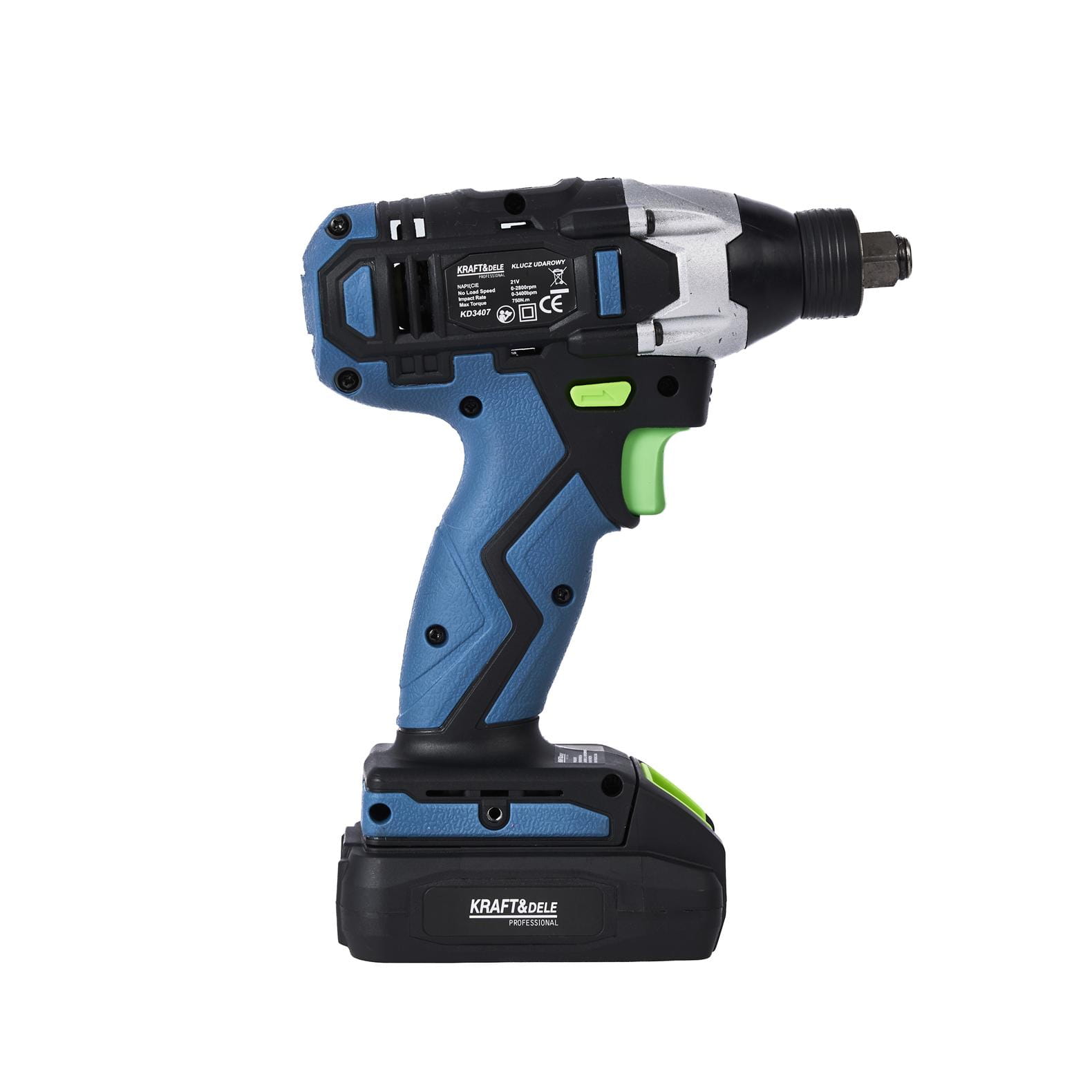 CORDLESS IMPACT WRENCH 21V - SET WITH SOCKETS KD3407