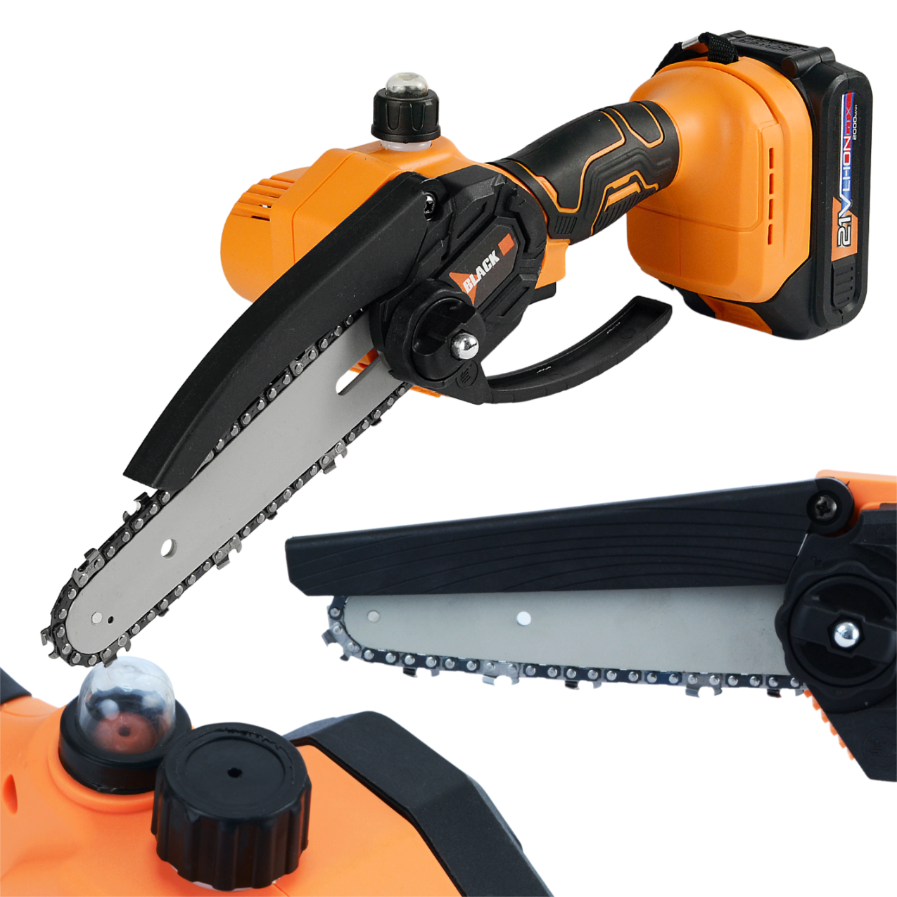 2-ühes juhtmevaba tööriistakomplekt: saag ja oksalõikur 2 x 2Ah akuga