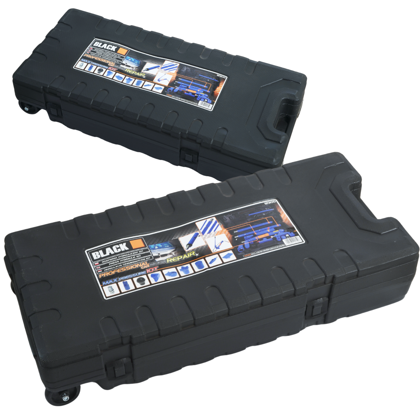 Lehtmetalli laotur 10T Black ratastega
