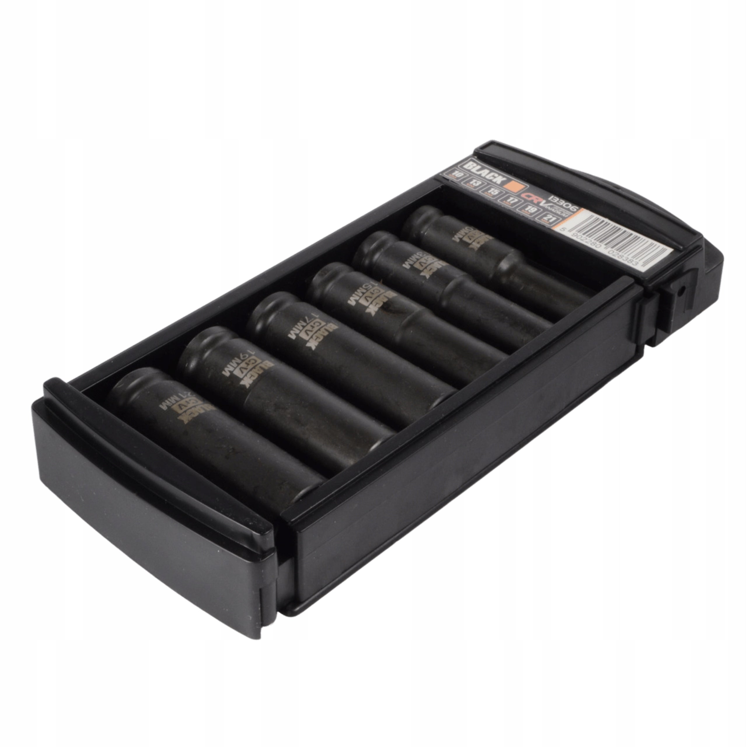 Professionaalne 1/2" löökpadrunite komplekt BLACK 10-21 mm 6 tk