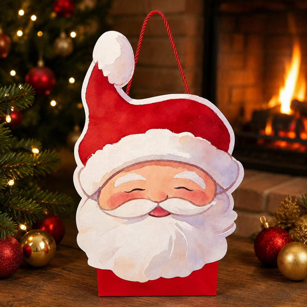 Christmas Gift Bag for Santa Presents under the Christmas Tree