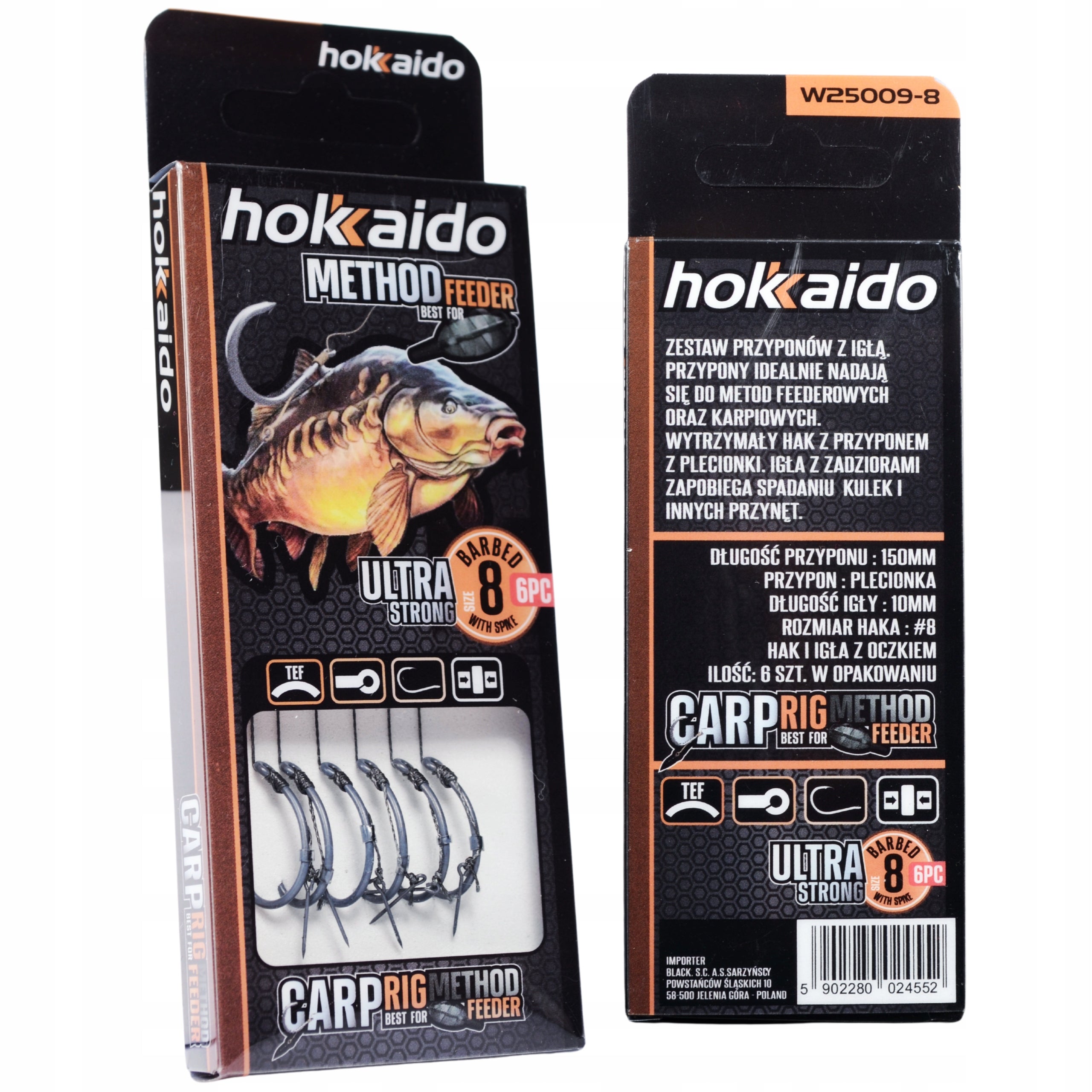 Hokkaido Leader + HAK 8 meetodi feeder 10cm nõelaga