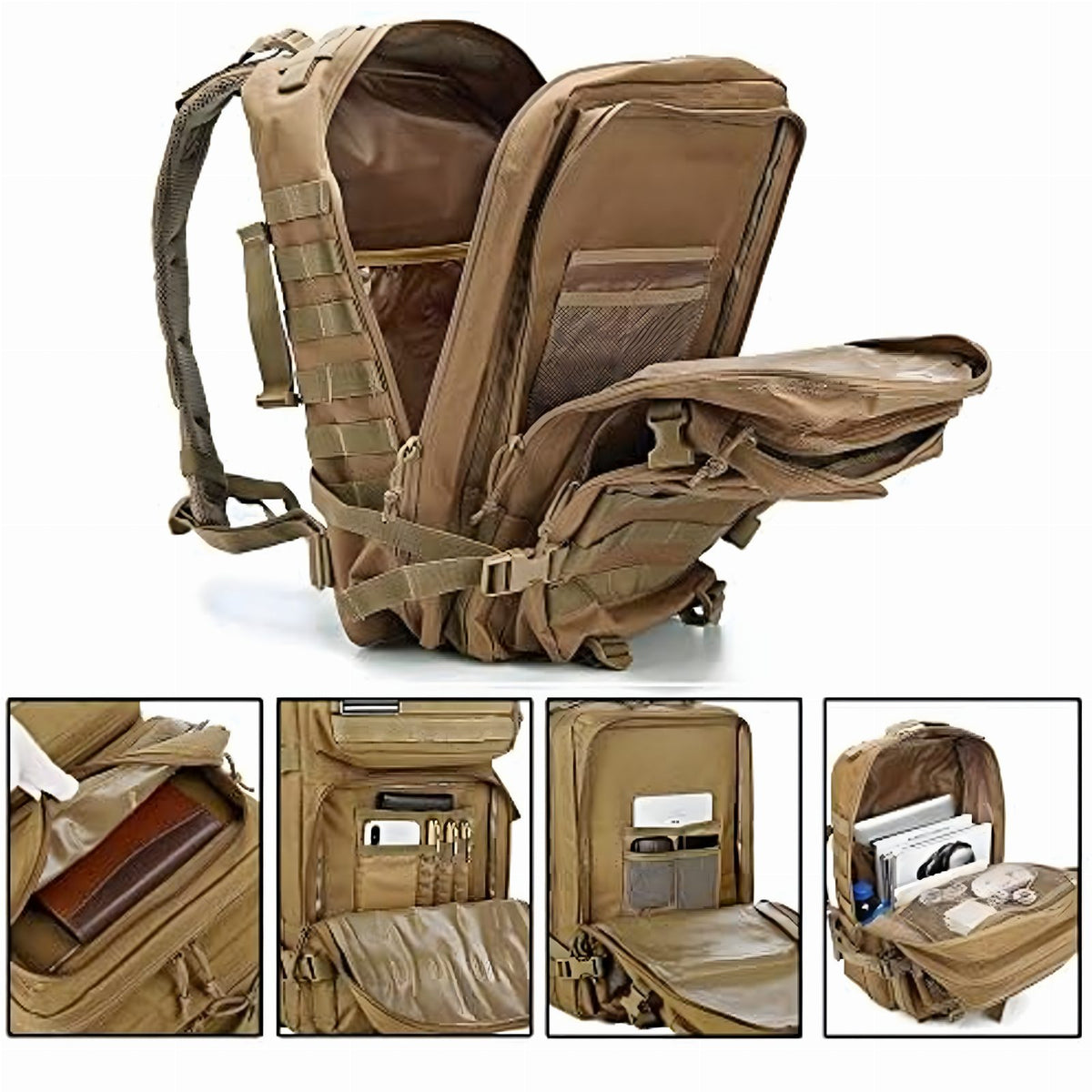 Taktikaline militaarstiilis reisiseljakott 45 l RC-K-1115