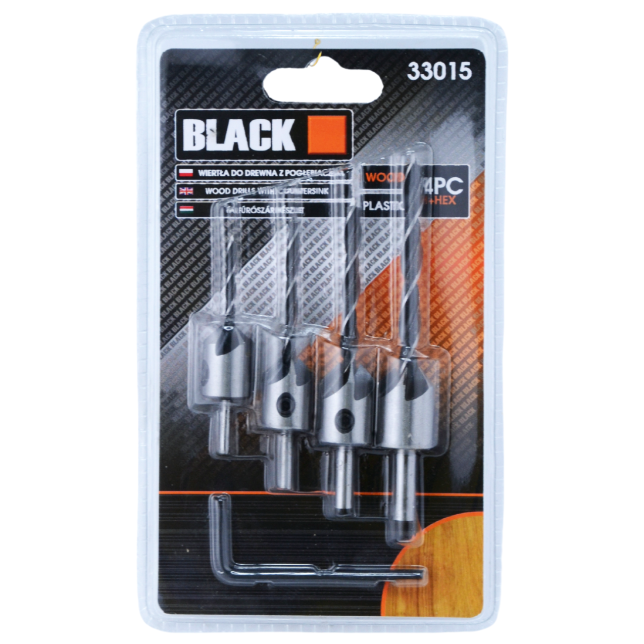 Puuriterad puidu, puitlaastplaadi, MDF-i, OSB jaoks koos faasiga, 4 tk, 3-6mm