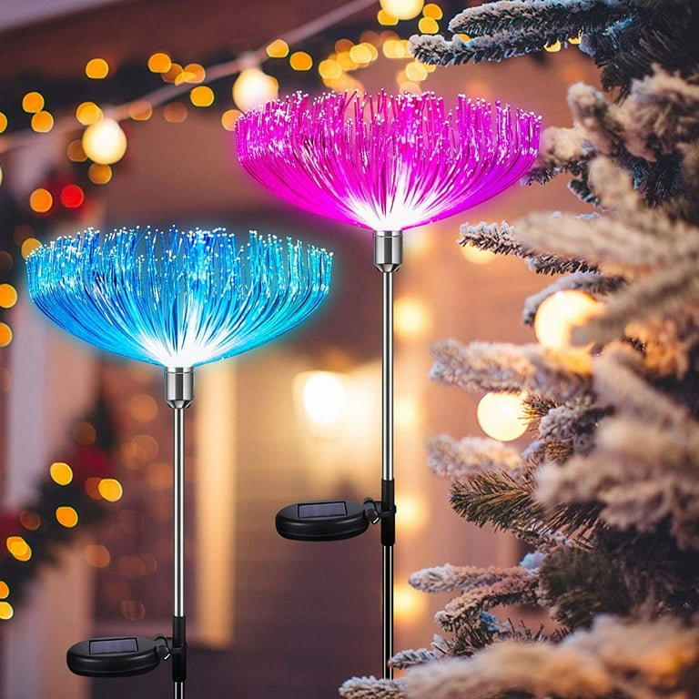 2-tk päikesepatareiga LED-meduusikujulised aiatuled (2tk) (VA13)