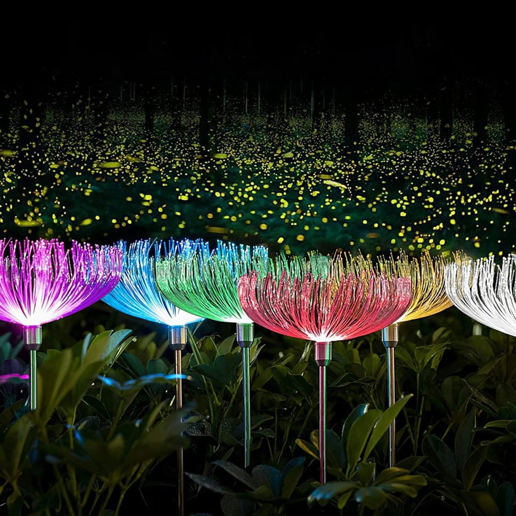 2-tk päikesepatareiga LED-meduusikujulised aiatuled (2tk) (VA13)