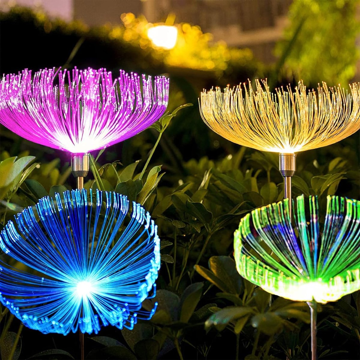 2-tk päikesepatareiga LED-meduusikujulised aiatuled (2tk) (VA13)