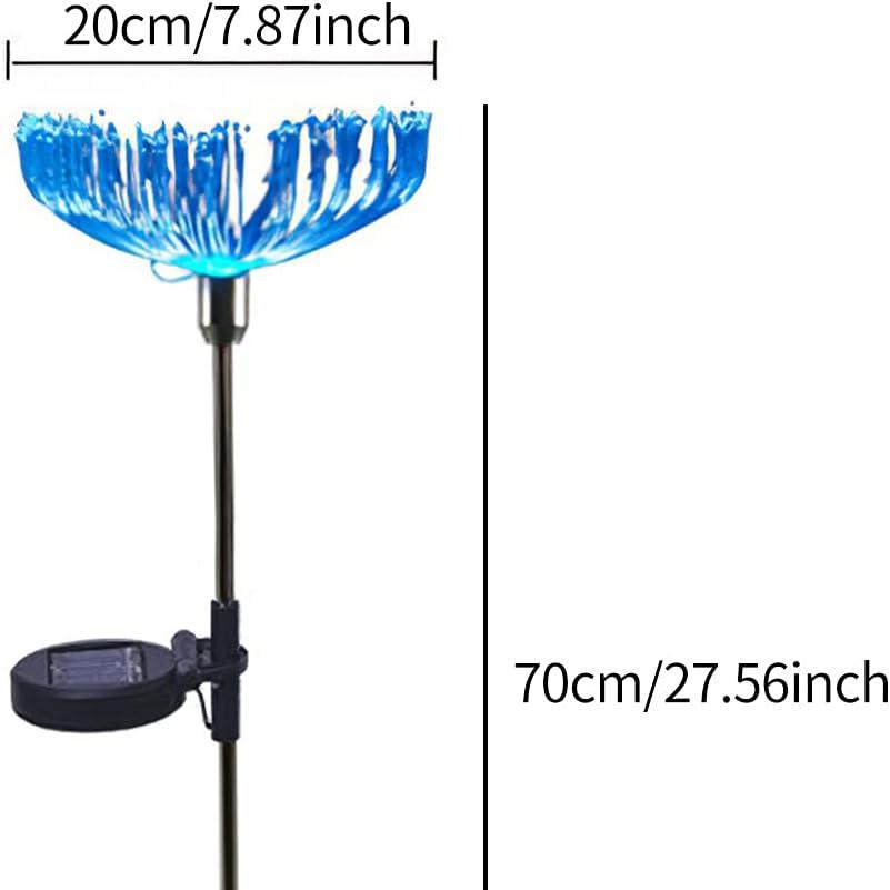 2-tk päikesepatareiga LED-meduusikujulised aiatuled (2tk) (VA13)