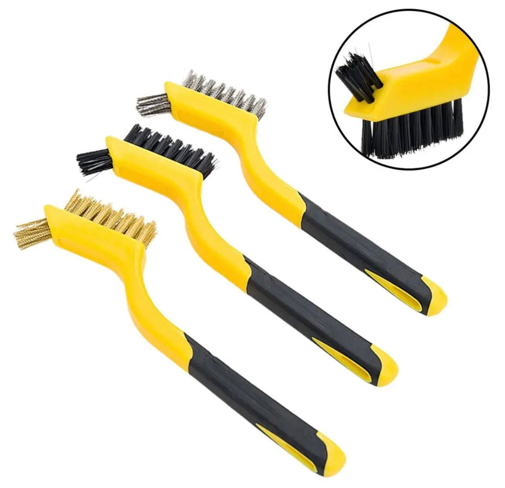 3-osaline traatharjade komplekt – messing, nailon, roostevaba teras