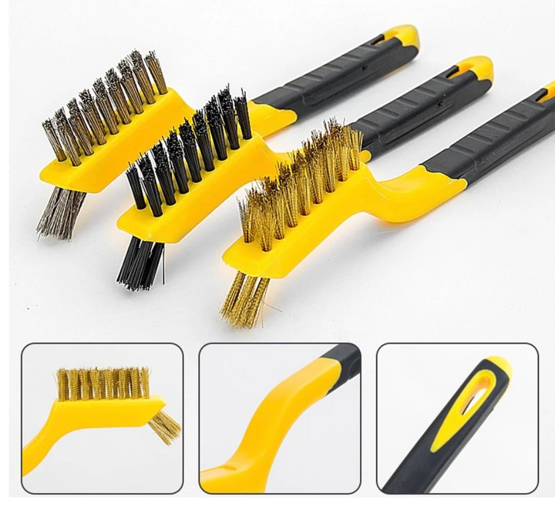 3-osaline traatharjade komplekt – messing, nailon, roostevaba teras