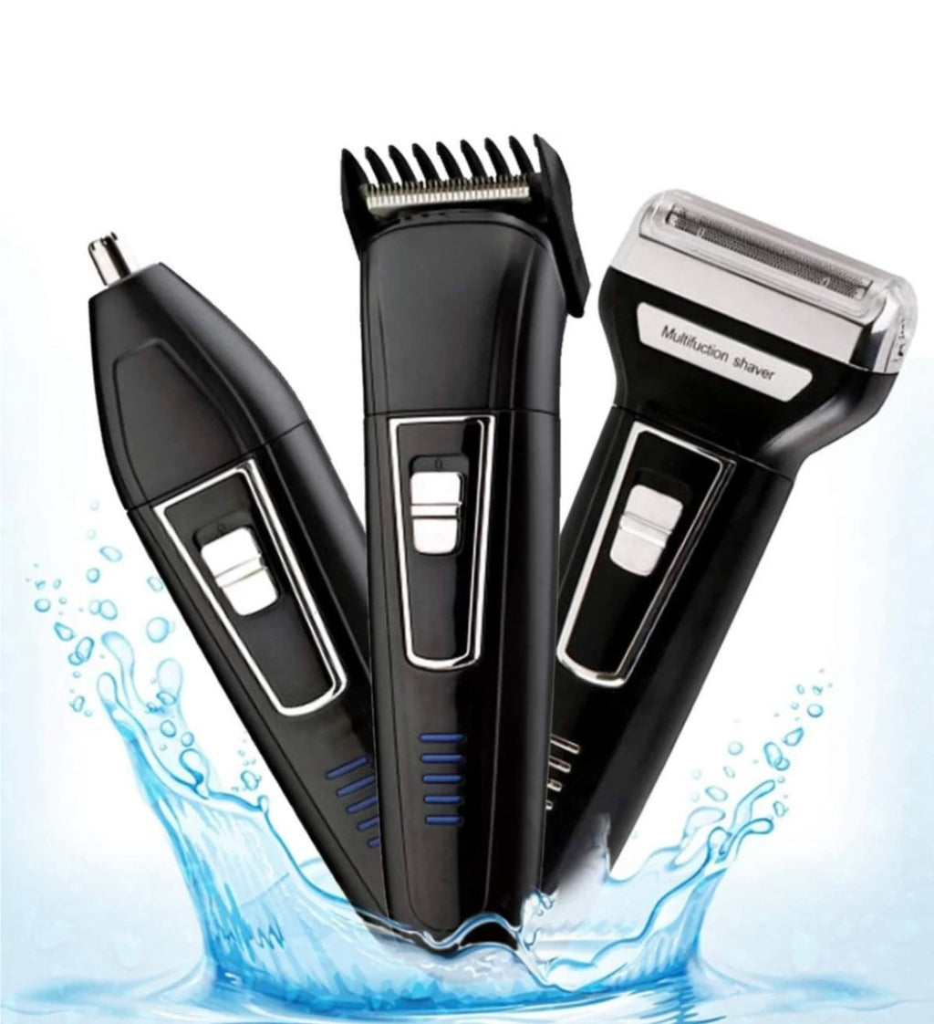 3-ühes laetav pardel, trimmer ja ninakarvade lõikur