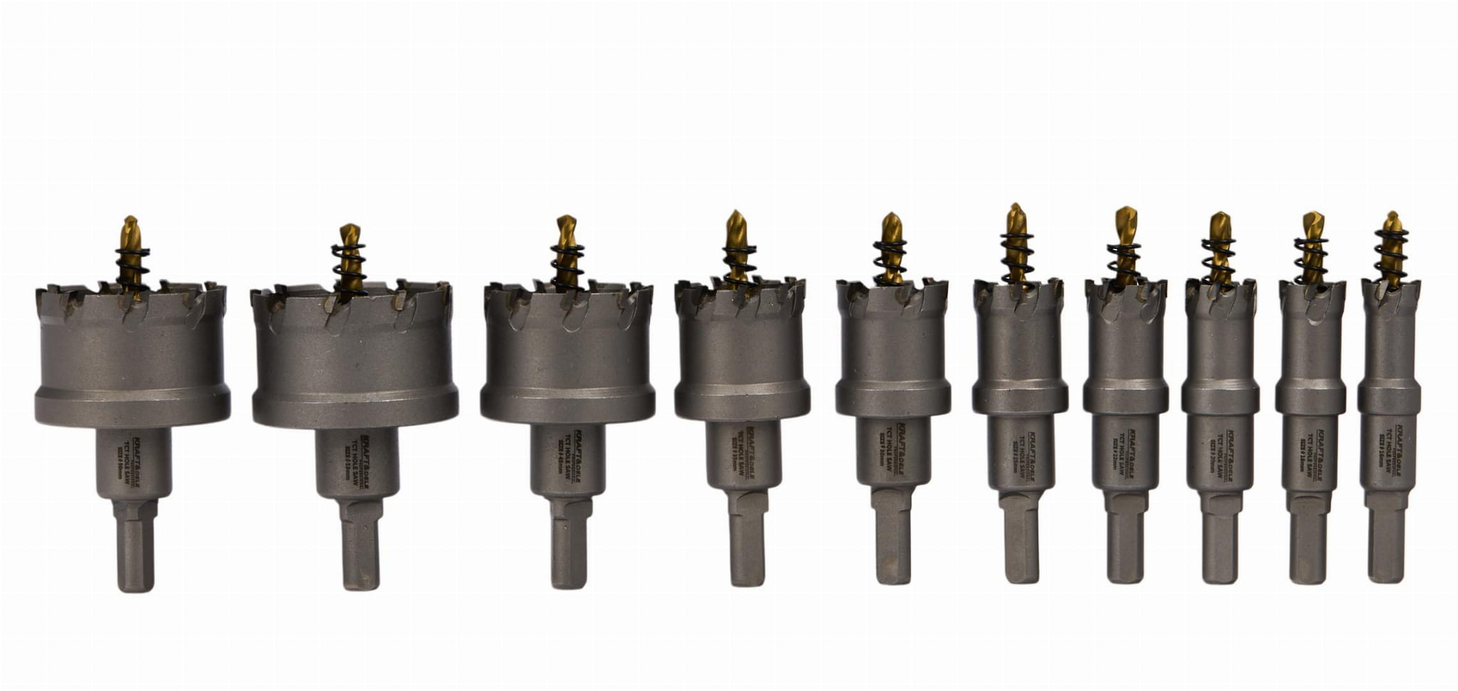 HOLE SAWS / TUNGSTEN CARBIDE DRILL BITS FOR METAL 10pcs. KD10061