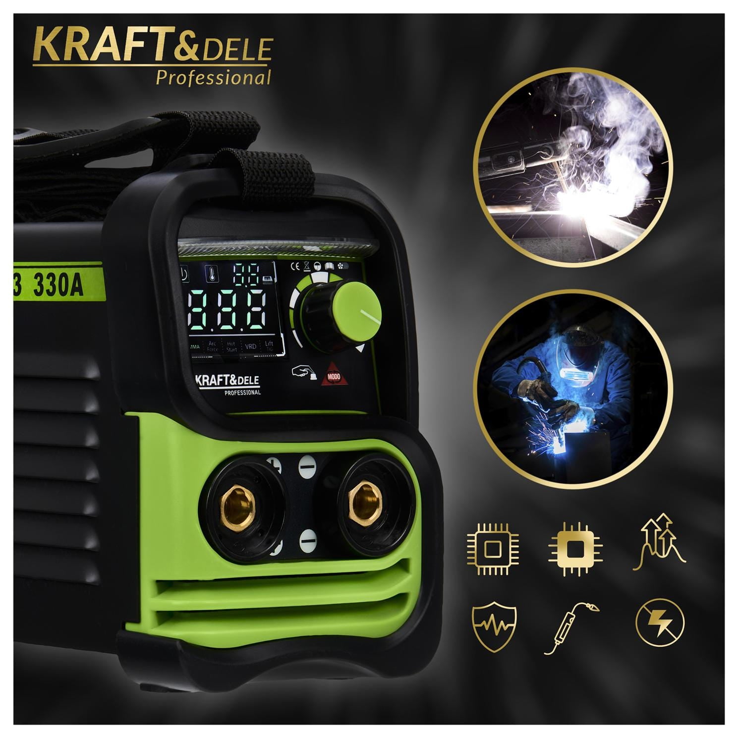 Inverter welder 330A MMA TIG LIFT VRD KD1783