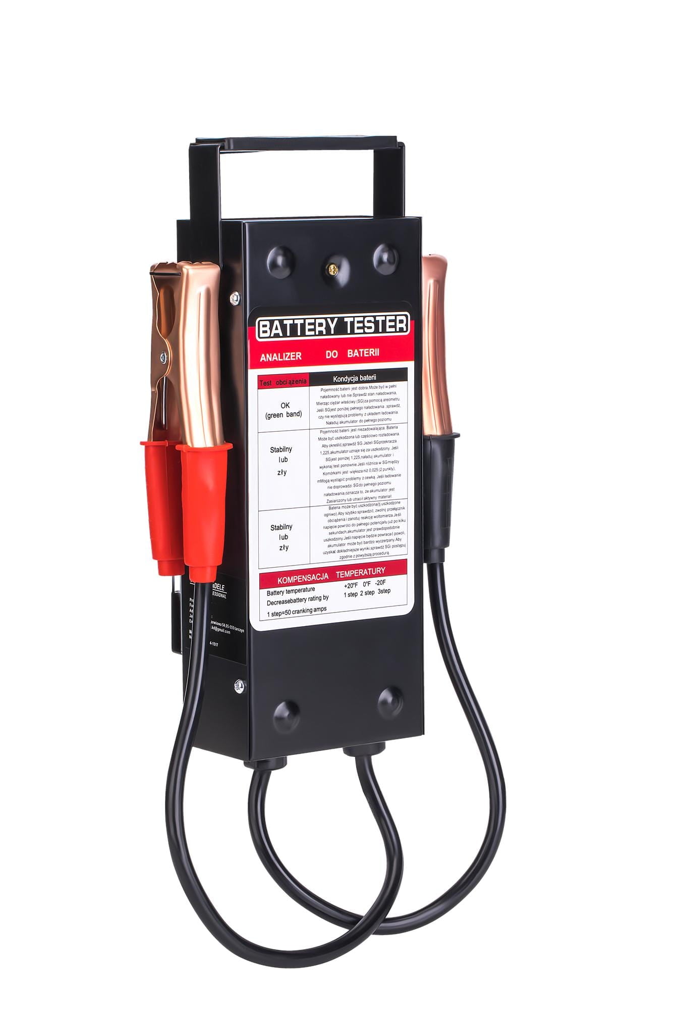 Analog tester for checking 6/12V 200-1000A batteries KD5675