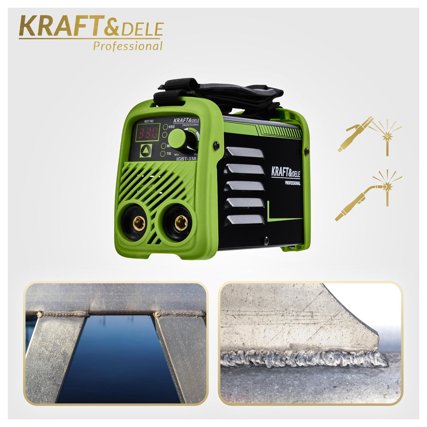 Inverter welder 330A MMA TIG LIFT VRD KD1782