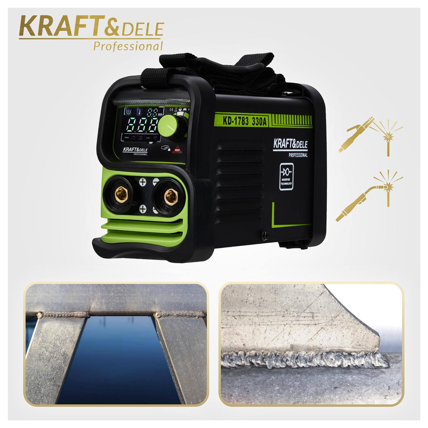 Inverter welder 330A MMA TIG LIFT VRD KD1783