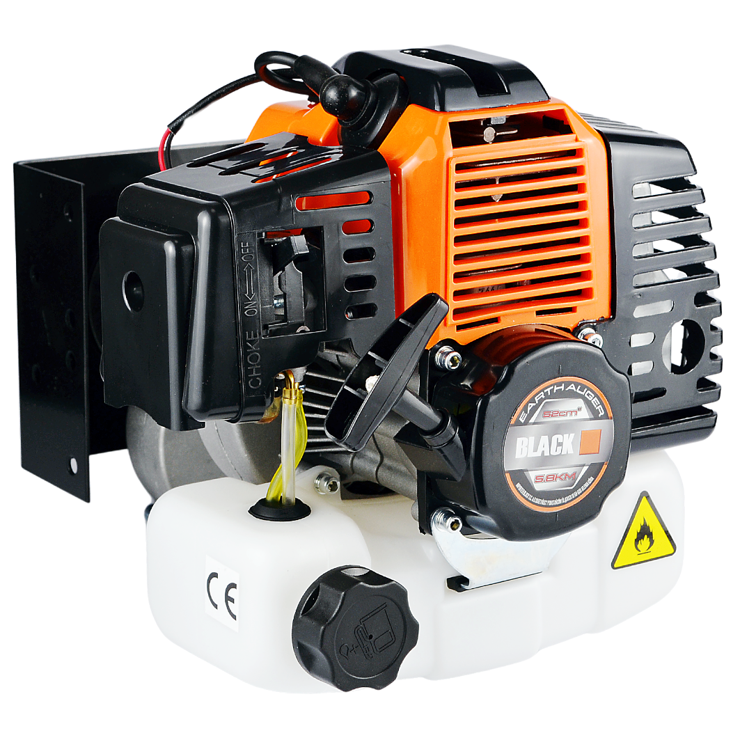 Bensiinimootoriga puur 5,8HP koos 3 puuriotsaga: 100mm, 150mm, 200mm