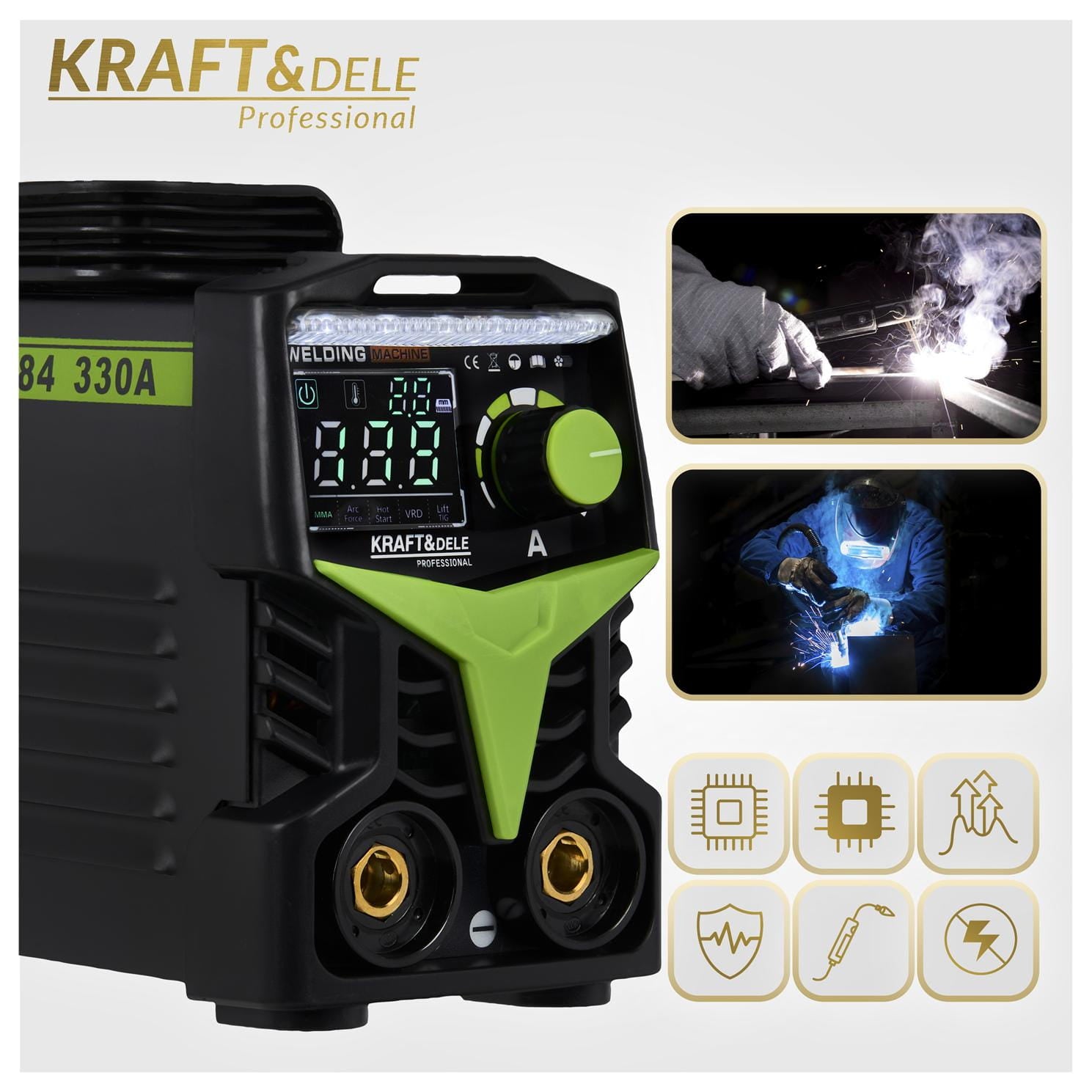 Inverter-keevitusaparaat 330A MMA TIG LIFT VRD KD1784
