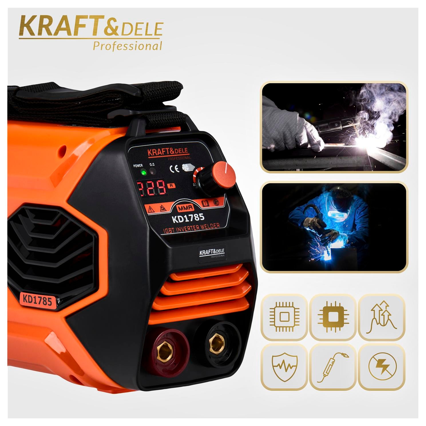 Inverter welder 330A MMA TIG LIFT VRD KD1785 (A32)