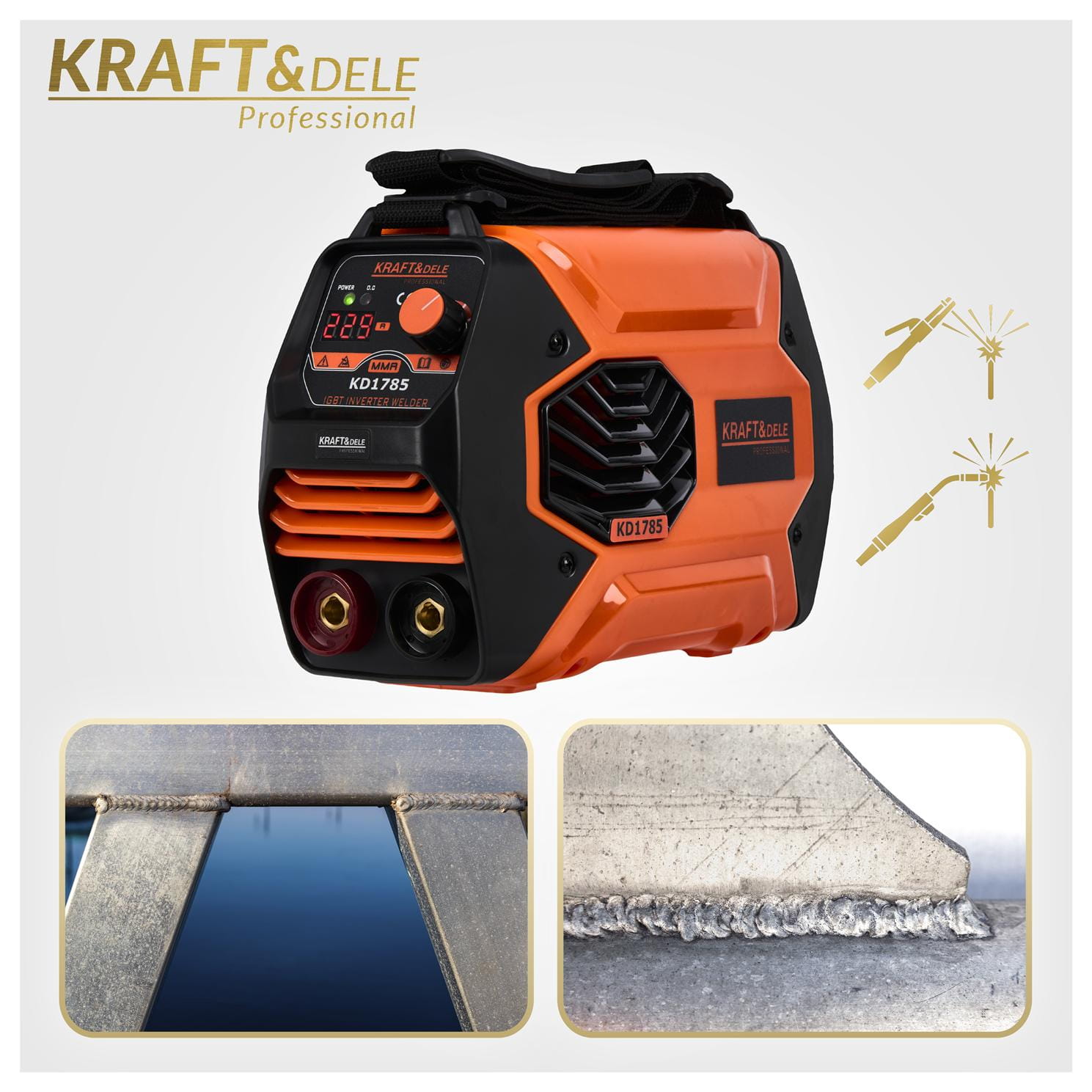 Inverter welder 330A MMA TIG LIFT VRD KD1785 (A32)